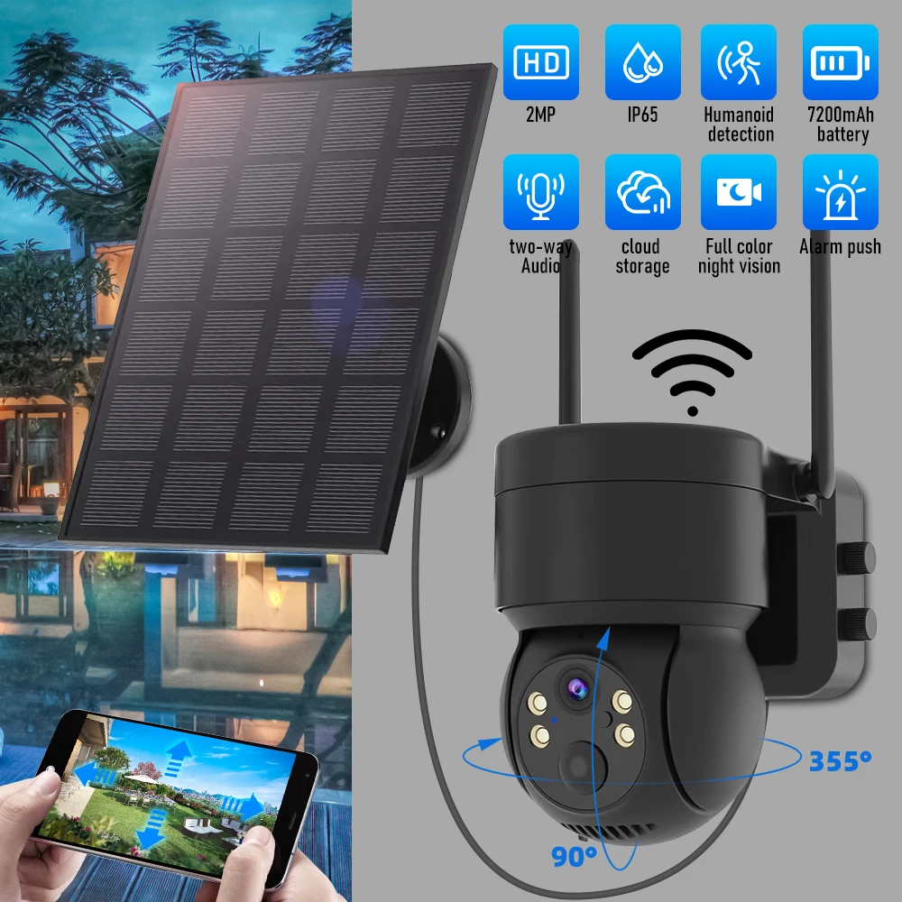 1080P Solar Security Camera